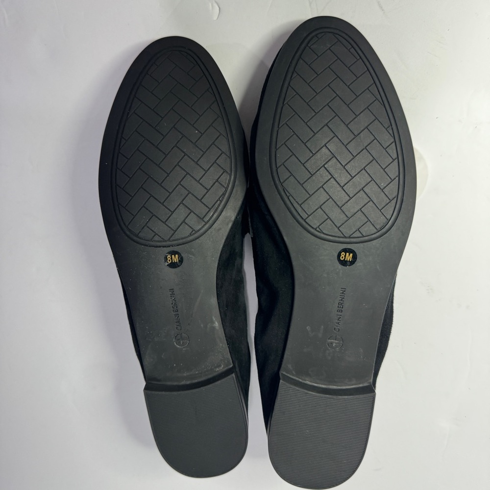 Giani Bernini Trinaa Ruched Slip-On Loafer Flats Women’s Black Suede Sz8M - Picture 9 of 12